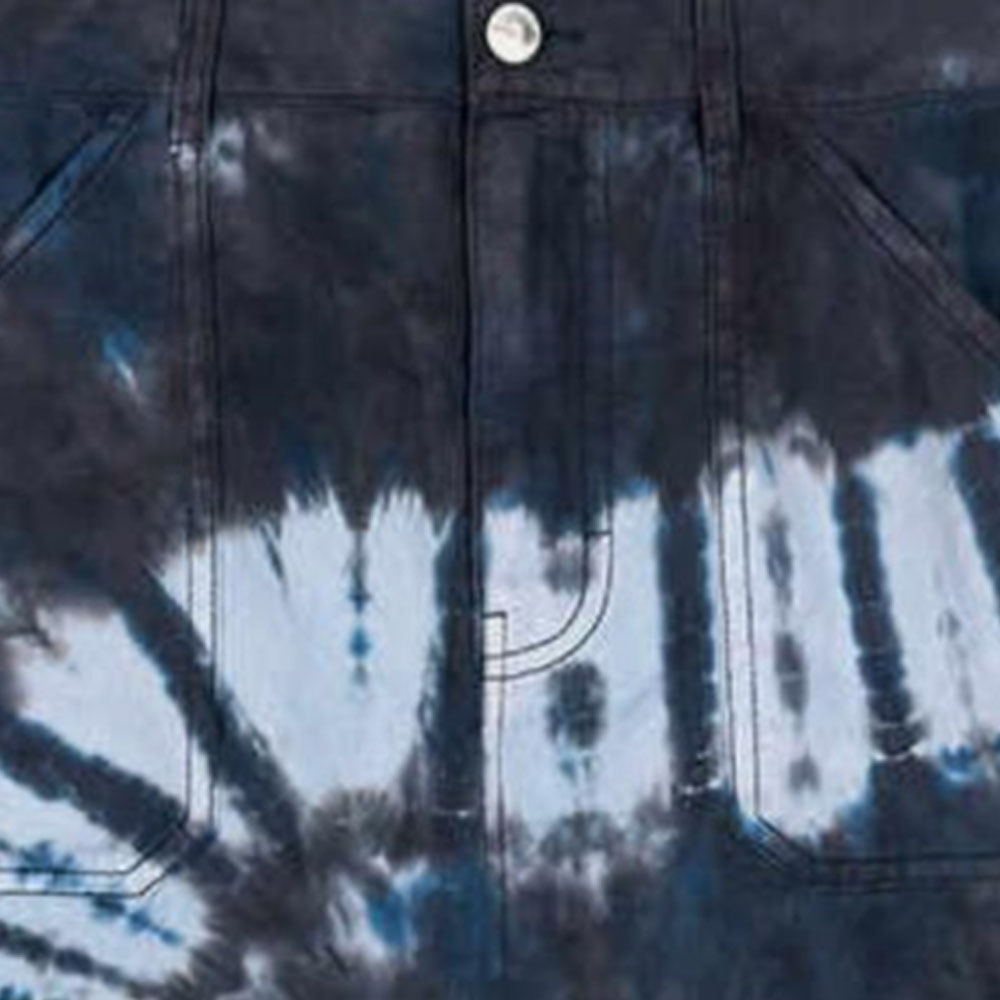 Shop (Women) COACH SS24  Tie-Dye Cotton Skirt Light Blue CT005-LBL