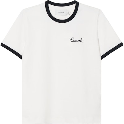 (W) COACH SS24 Kaos Putih Logo Grafis Crew Neck Lengan Pendek CS612-WHT Buy (W) COACH SS24 Kaos Putih Logo Grafis Crew Neck Lengan Pendek CS612-WHT