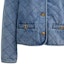 Sizing (W) コーチ SS24 レディース ダイヤモンドキルト デニムジャケット - ブルー CS014-BLU