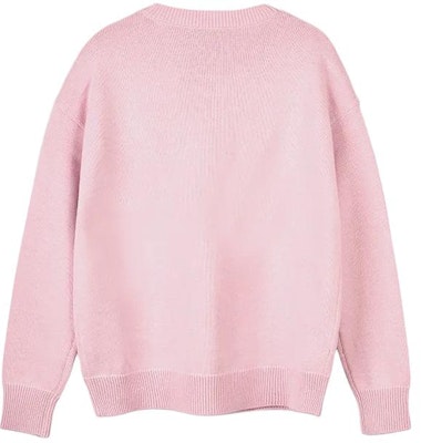 (W) 코치 SS24 핑크 로고 레터 패턴 크루넥 스웨터. CP242-PIN Lookbook (W) 코치 SS24 핑크 로고 레터 패턴 크루넥 스웨터. CP242-PIN