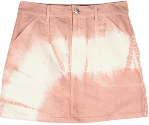(Women) COACH SS24 Pink Mini Casual Skirt with Spray Effect Back Logo Patch - Women. CT427-PIN Order (Women) COACH SS24 Pink Mini Casual Skirt with Spray Effect Back Logo Patch - Women. CT427-PIN