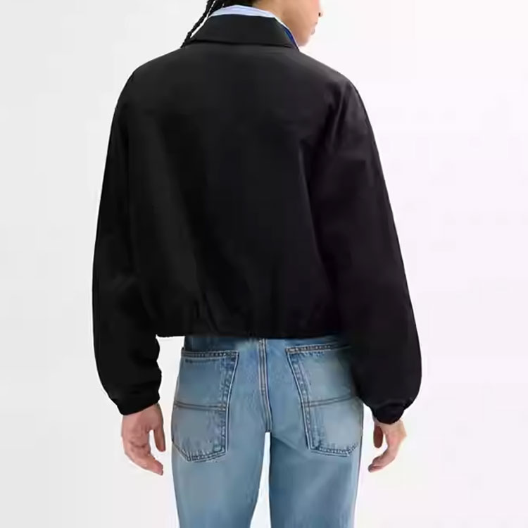 Shop (W) COACH SS25 黑色腰帶戶外外套 CAG61-BLK