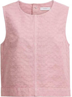 (Women) COACH SS25 Denim Vest with Back Button Closure. CAU39-PIN Buy (Women) COACH SS25 Denim Vest with Back Button Closure. CAU39-PIN