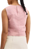 Shop (Women) COACH SS25 Denim Vest with Back Button Closure. CAU39-PIN