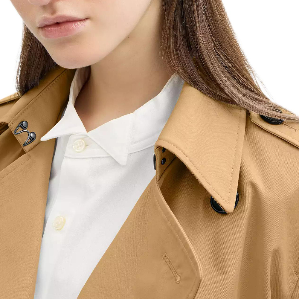 Purchase (W) コーチ SS25 ダブルブレスト 長袖コート カーキカラー CAB99-KHA