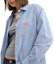 Purchase (Women) COACH SS25 Floral Embroidered Loose Shirt - Blue CAT94-BLU