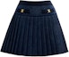 Buy (Women) COACH SS25 Knit Pleated A-Line Casual Skirt Blue. CZ737-BLU