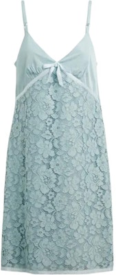 (W) COACH SS25 Dress Biru Muda V-Leher Renda dengan Reben Hiasan. CZ626-LBL Buy (W) COACH SS25 Dress Biru Muda V-Leher Renda dengan Reben Hiasan. CZ626-LBL