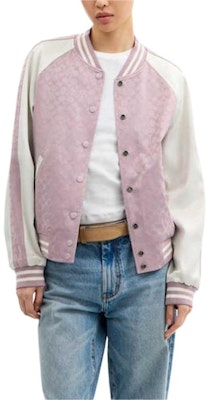 (W) コーチ SS25 リバーシブル フローラル 長袖ジャケット ライトパープル. CAH79-MAU Lookbook (W) コーチ SS25 リバーシブル フローラル 長袖ジャケット ライトパープル. CAH79-MAU