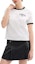 Lookbook (Women) COACH SS25 White Crewneck T-Shirt with Contrast Trim. CAH76-WHT