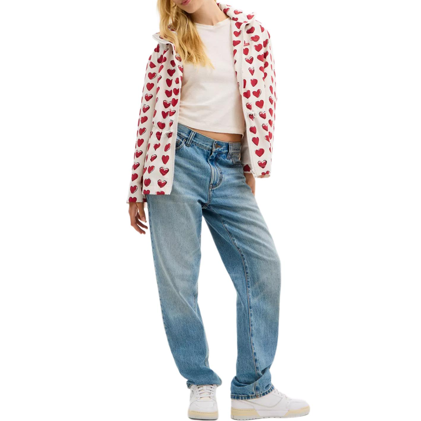 Lookbook (W) COACH SS25 Chaqueta de Manga Larga con Bolsillo con Cremallera. CBE96-CAH