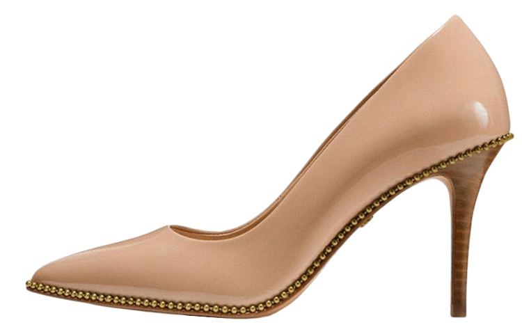 (Women) Coach Stiletto 'Patent Beige' G4959_EQO