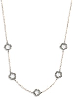 (Women) COACH Tea Rose Brass Necklace for Women - Silver. CL309-GLD (Women) COACH Tea Rose Brass Necklace for Women - Silver. CL309-GLD