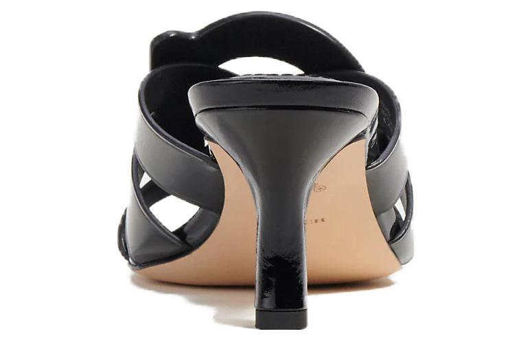 (W) Coach Tillie Patent Leather Square Toe Slide 'Black' 圖 4