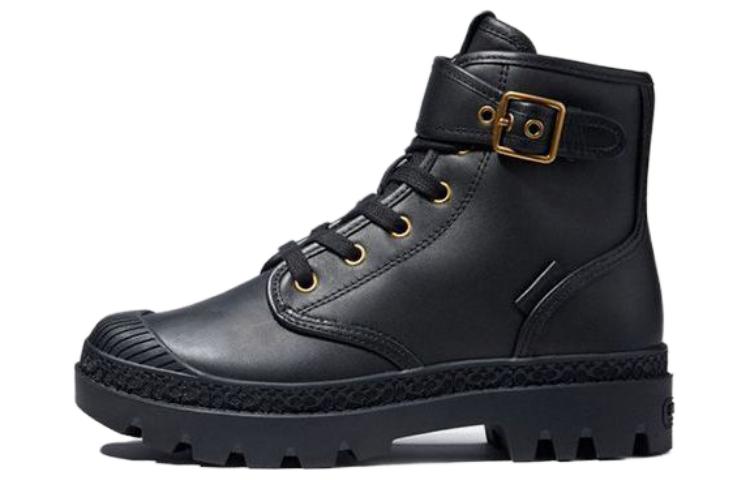 Buy (W) コーチ トゥルーパー ブーツ 「ブラックバックル」 CB068_BLK