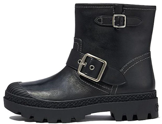 (Women) Coach Trooper Boot 'Leather Moto - Black' CD292_BLK Buy (Women) Coach Trooper Boot 'Leather Moto - Black' CD292_BLK
