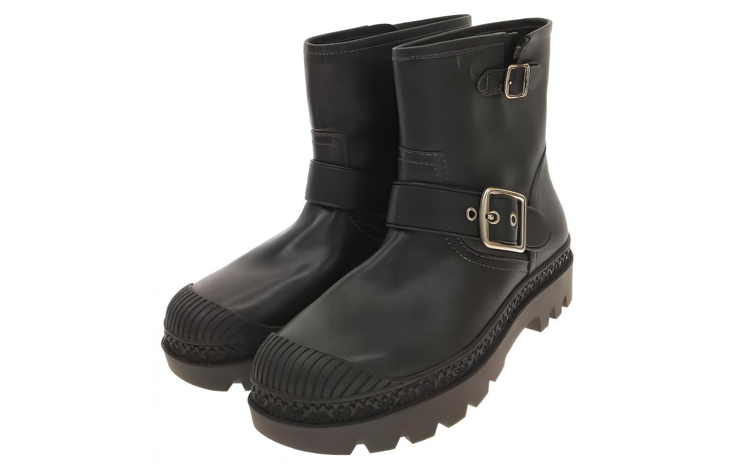 Lookbook (Women) Coach Trooper Boot 'Leather Moto - Black' CD292_BLK