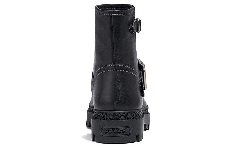 Shop (Women) Coach Trooper Boot 'Leather Moto - Black' CD292_BLK