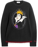 (Women) COACH x Disney FW22 Evil Queen Embroidered Black Sweater Women CB642-BLK (Women) COACH x Disney FW22 Evil Queen Embroidered Black Sweater Women CB642-BLK