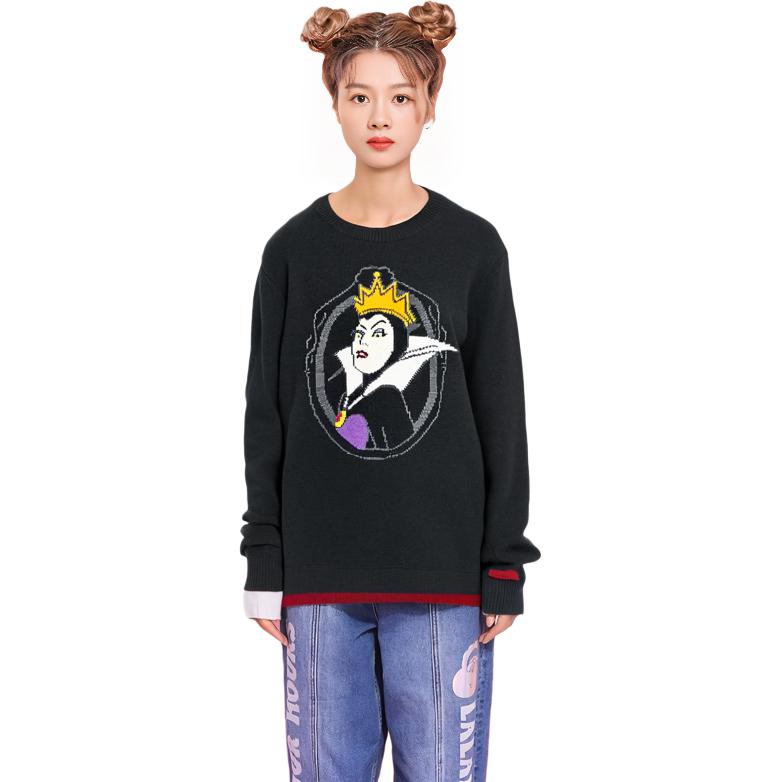Details for (W) COACH x Disney FW22 Evil Queen Bordir Sweater Hitam Wanita CB642-BLK