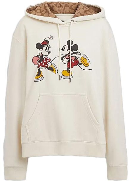 women-coach-x-disney-fw-23-mickey-mouse-print-hoodie-cream-color-cl-692-crm