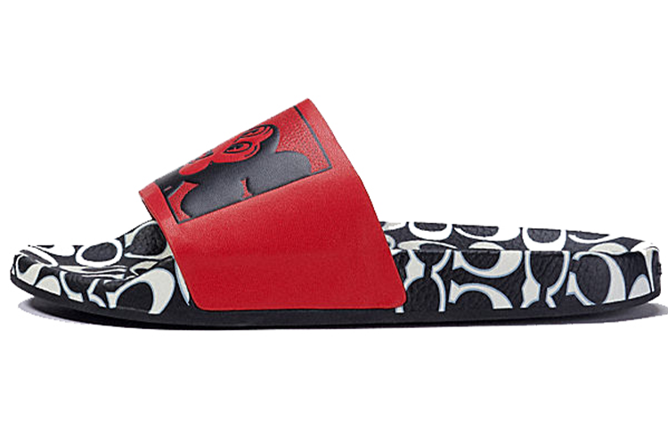 (W) Coach Fashion Casual Slippers 'Red/Black'