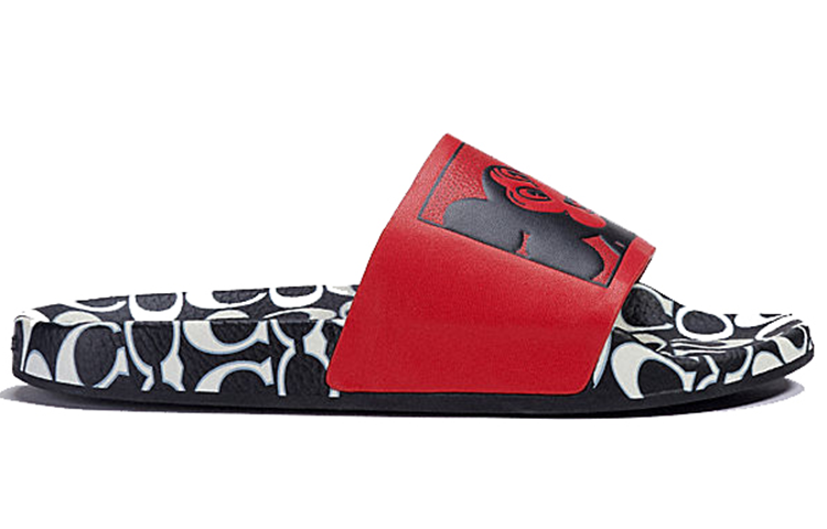 (W) Coach Fashion Casual Slippers 'Red/Black' 圖 2