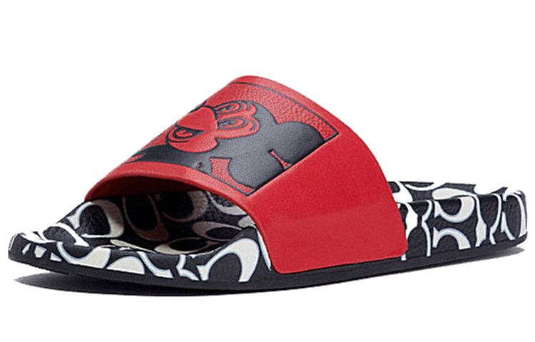 (W) Coach Fashion Casual Slippers 'Red/Black' 圖 3