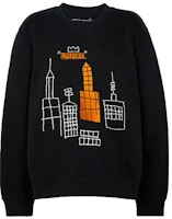 (Women) COACH x Jean-Michel Basquiat Black Sailor Collar Sweatshirt. C5178-BLK (Women) COACH x Jean-Michel Basquiat Black Sailor Collar Sweatshirt. C5178-BLK