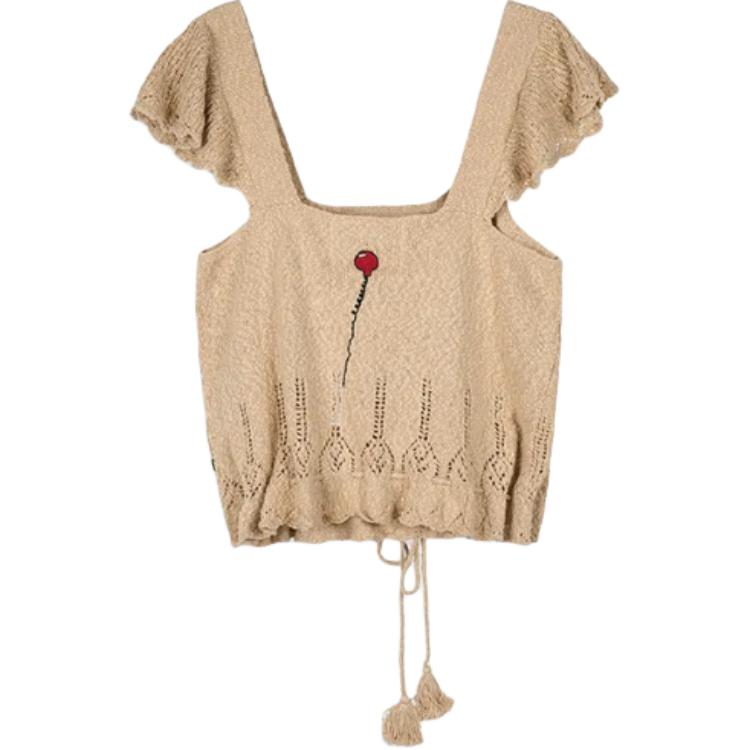 Lookbook (W) COACH x OBSERVED BY US Top de Punto con Mariposas Florales Rosa y Blanco - SS24 CT624-BLH