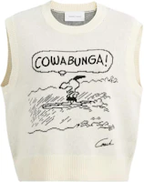 Order (Women) COACH x PEANUTS Snoopy 75th Anniversary Sleeveless Knit Vest Cream White Women. CBE84-CU3