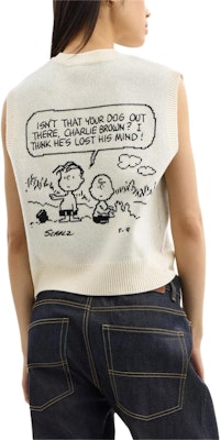 (Women) COACH x PEANUTS Snoopy 75th Anniversary Sleeveless Knit Vest Cream White Women. CBE84-CU3 Shop (Women) COACH x PEANUTS Snoopy 75th Anniversary Sleeveless Knit Vest Cream White Women. CBE84-CU3