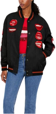 (W) COACH x Tom Wesselmann 黑色刺繡唇形外套 SS22 CA692-BLK Shop (W) COACH x Tom Wesselmann 黑色刺繡唇形外套 SS22 CA692-BLK