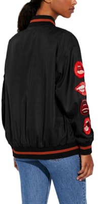 (W) COACH x Tom Wesselmann 黑色刺繡唇形外套 SS22 CA692-BLK Purchase (W) COACH x Tom Wesselmann 黑色刺繡唇形外套 SS22 CA692-BLK