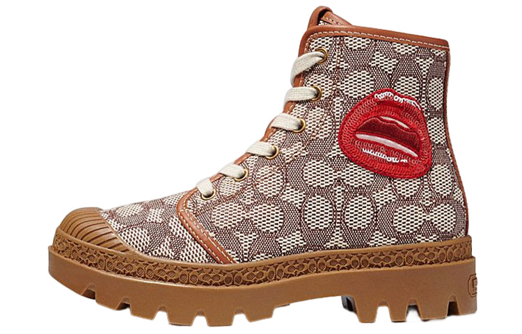 (W) Coach Tom Wesselmann Trooper Boot 'Signature Jacquard Brown'