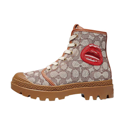 (W) Coach Tom Wesselmann Trooper Boot 'Signature Jacquard Brown'