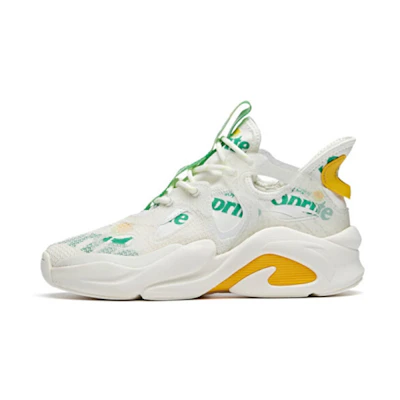 (W) Anta Sprite Chunky Shoes 'White Green Yellow'
