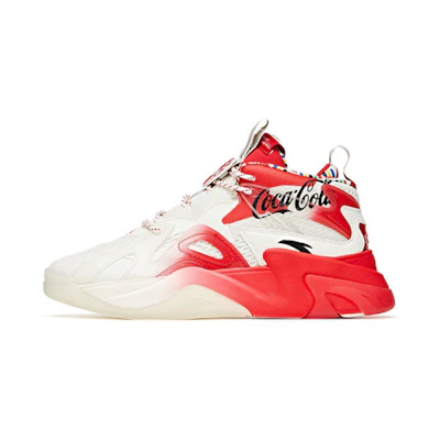 (W) Anta Coca Cola Lifestyle High 'White Red'