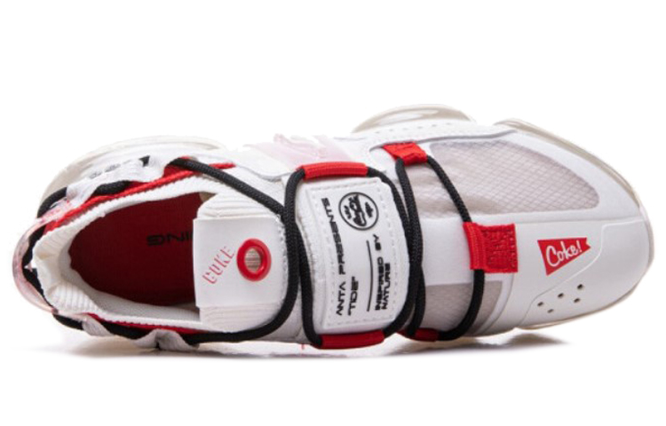 (W) Anta Coca-Cola Running Series Sneakers 'White Black Red' 圖 3