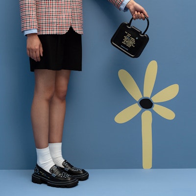 (W) CHARLES & KEITH Coco Capitán x Charles & Keith PU Loafer 'Sulaman Bunga Hitam' CK1-70900334-2-BLACK Purchase (W) CHARLES & KEITH Coco Capitán x Charles & Keith PU Loafer 'Sulaman Bunga Hitam' CK1-70900334-2-BLACK