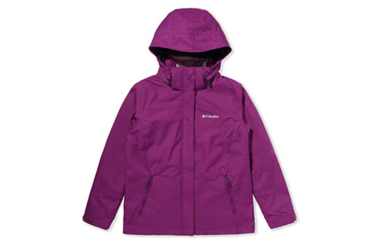 (Women) Columbia 3-in-1 Waterproof Jacket with Removable Fleece - Purple WR0919-575