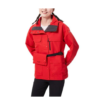 (Women) Columbia 3-in-1 Waterproof Windproof Hooded Jacket with Logo Embroidery WR8920-691
