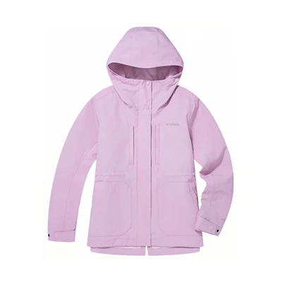 (Women) Columbia 3-in-1 Waterproof Windproof Outdoor Jacket Light Purple XR2915-572