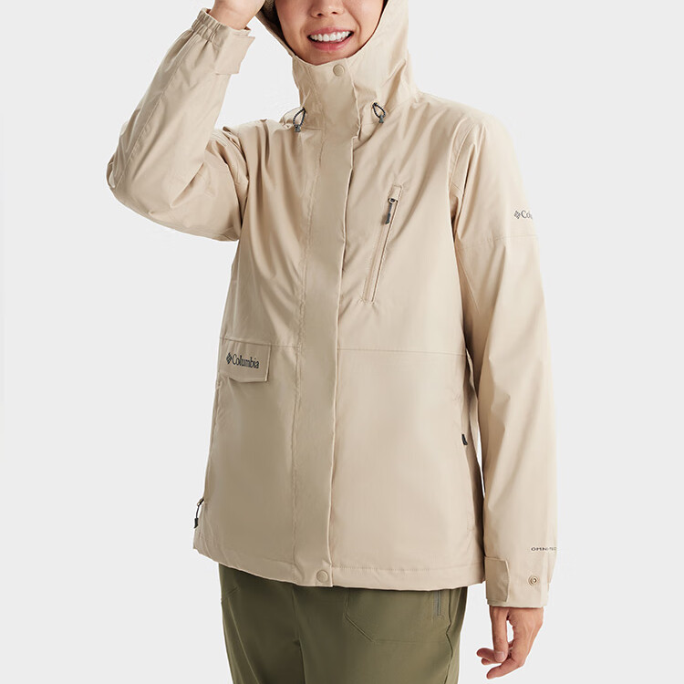 Shop (W) Columbia 三合一防水防風羽絨外套 卡其色 XR4256-271