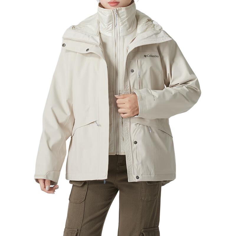 Shop (W) Columbia 米色防水防風三合一抓絨內襯夾克. XR4801-278