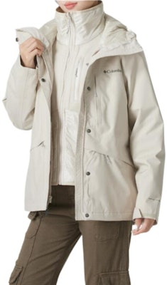 (W) Columbia 米色防水防風三合一抓絨內襯夾克. XR4801-278 Sizing (W) Columbia 米色防水防風三合一抓絨內襯夾克. XR4801-278