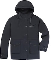 (Women) Columbia Black Omni-Heat Logo Hooded Windproof Warm Down Jacket. WR6473-010 (Women) Columbia Black Omni-Heat Logo Hooded Windproof Warm Down Jacket. WR6473-010