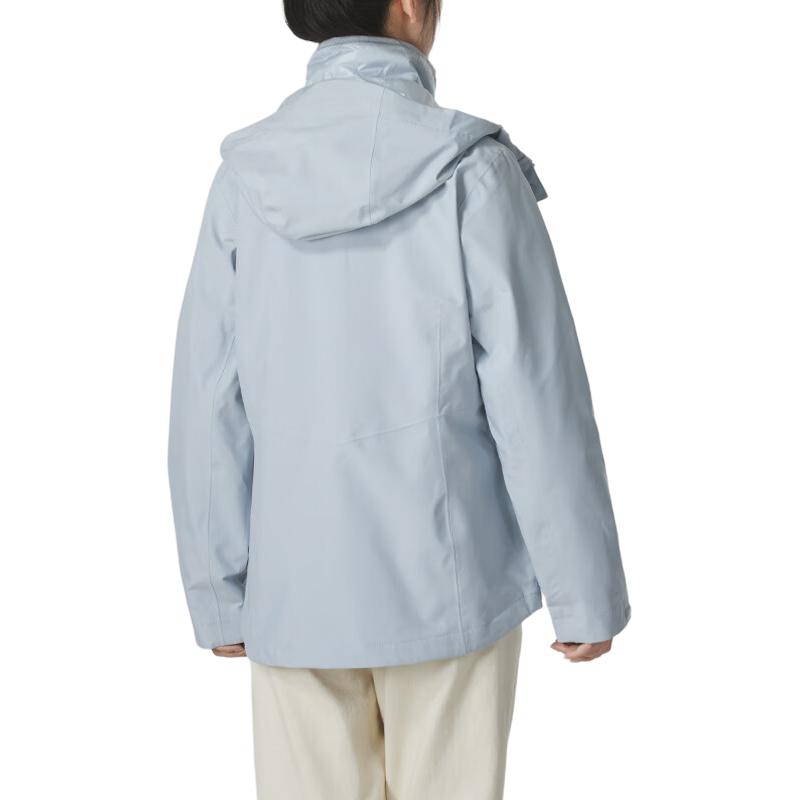 Lookbook (W) Chaqueta Impermeable Columbia Azul de Senderismo - Abrigo Cálido Otoño 2024. XR4801-031