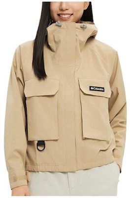 (Women) Columbia Casual Waterproof Zip-Up Hooded Jacket Beige Outdoorwear. WR4658-262 Shop (Women) Columbia Casual Waterproof Zip-Up Hooded Jacket Beige Outdoorwear. WR4658-262