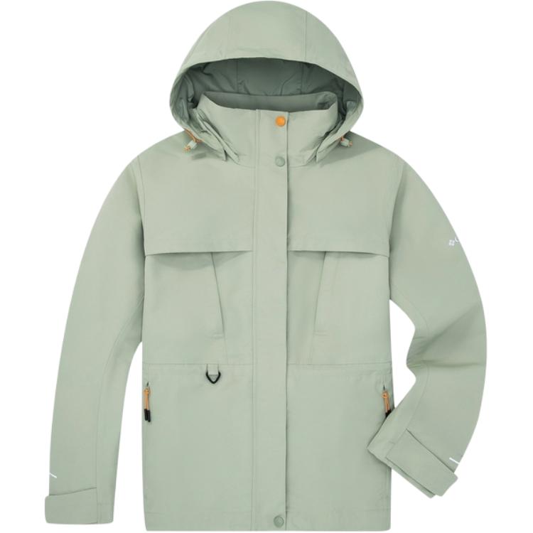 (Women) Columbia  Emerald Green Waterproof Windproof Insulated Hooded Jacket WR8364-348